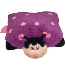 My Pillow Pets Purple Ladybug Pink Polka Dot Plush Stuffed Animal 18 inch Large