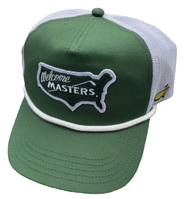 2026 Welcome Masters Trucker Hat Augusta National Golf Green NWT