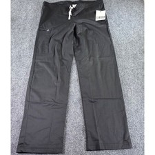 WonderWink Scrub Pants Unisex Small Black WonderWork Cargo NWT 500-BLACK