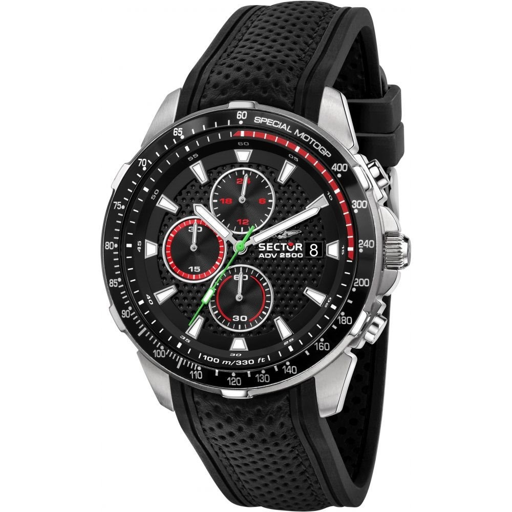 Montre Sector No Limits Homme ADV2500 chronographe en acier noir