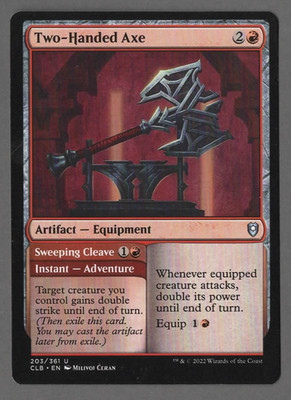 MTG - Two-Handed Axe - Commander: Baldur's Gate -  LP