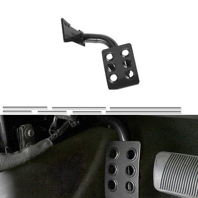 Schwarzes Metall totes Pedal linke Seite Fußruhe Kick Panel Für Wrangler JK 07 E
