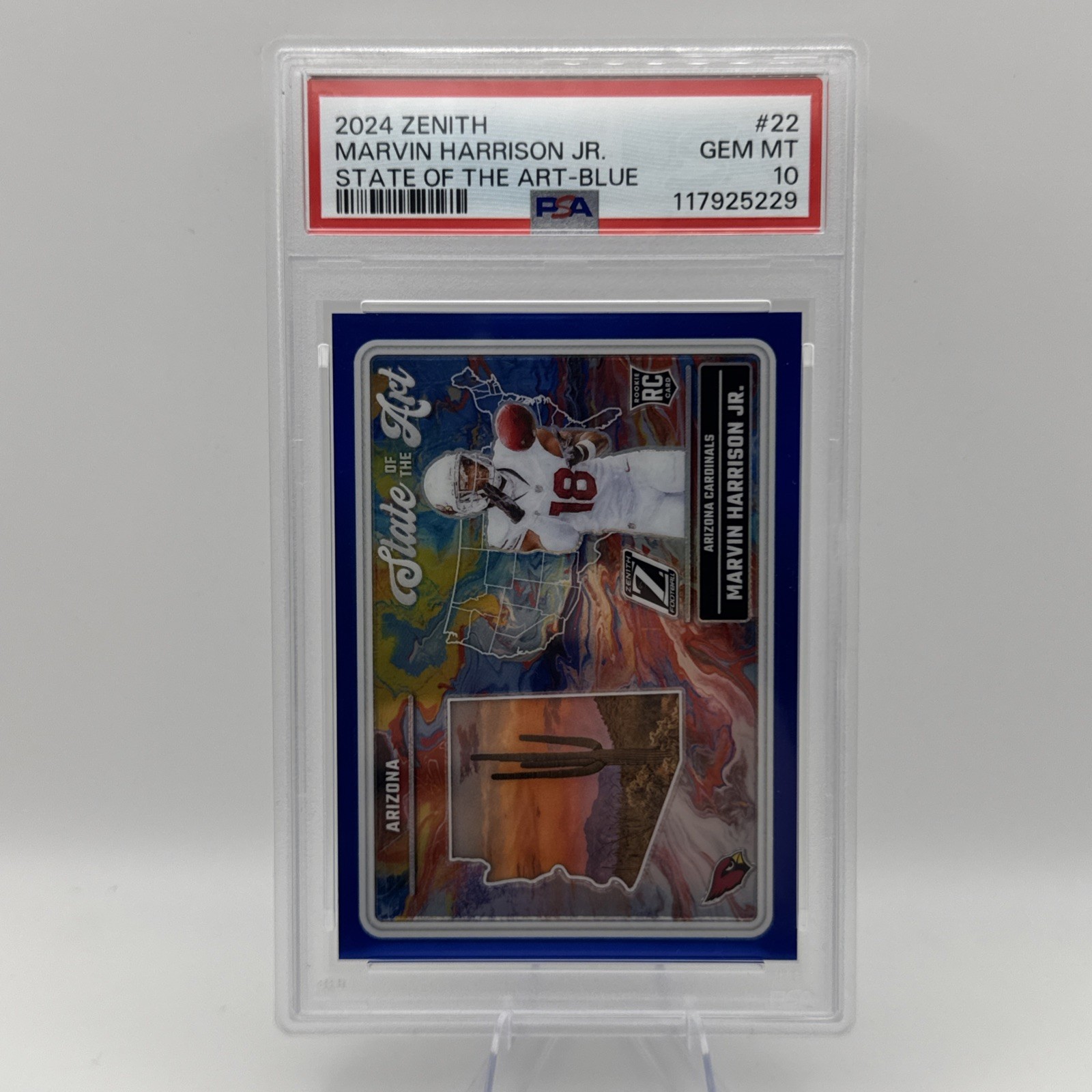 Marvin Harrison Jr. Panini Zenith State of the Art #22 Blue