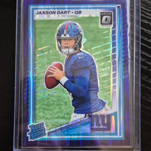 Panini 2025 Donruss Optic Rated Rookie Jaxson Dart #273 Giants Purple Shock