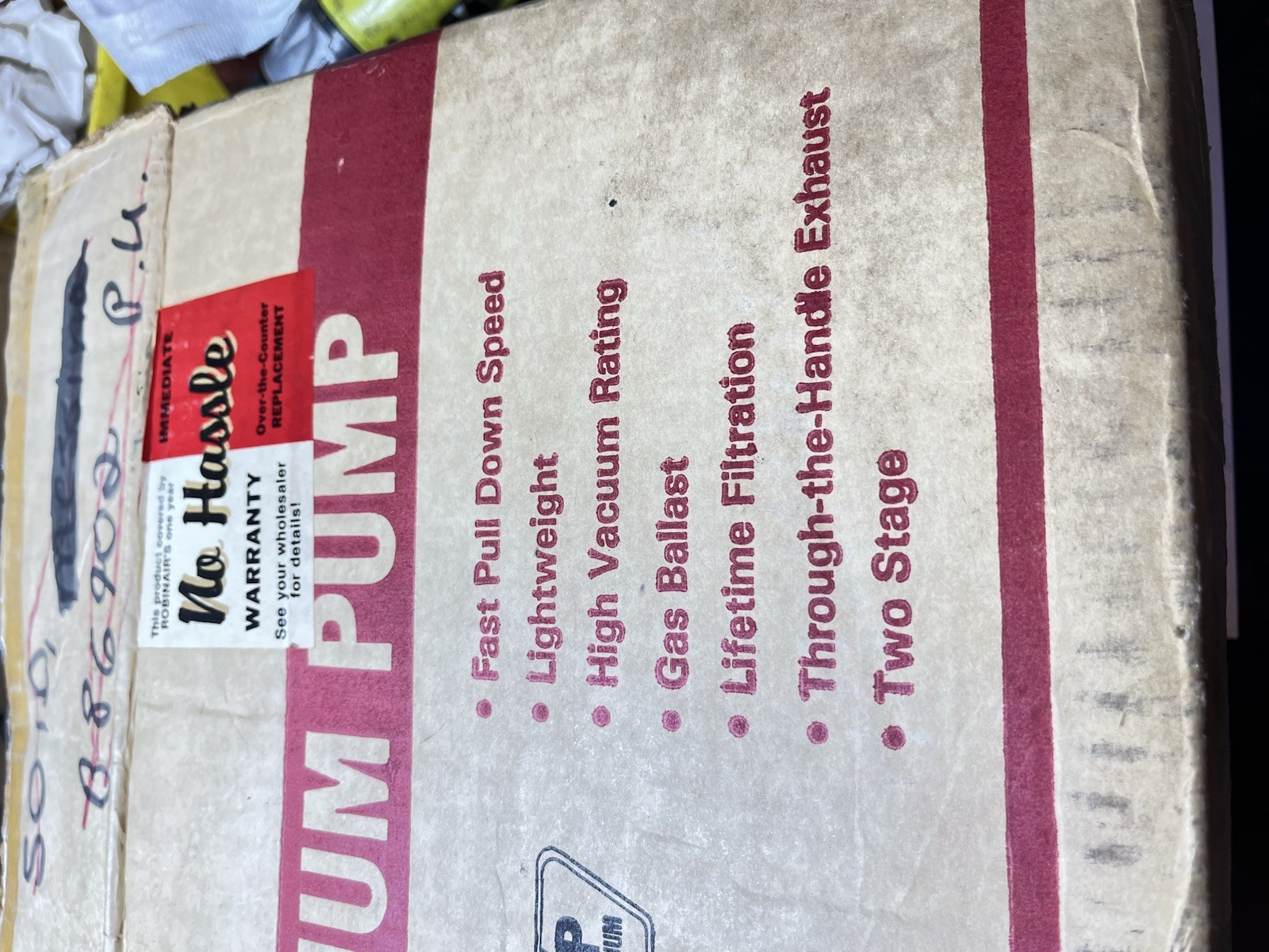 Robinair High Vacuum Pump Model 15102-B 3CFM used