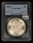 1888-O $1 Morgan Silver Dollar - PCGS MS 65 - SKU-X6808