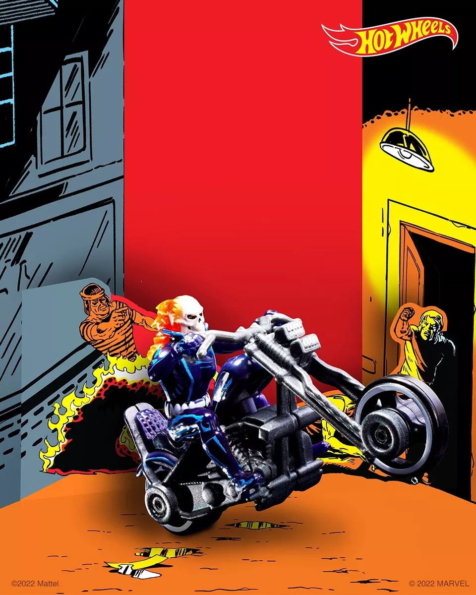SDCC 2022 Exclusive Hot Wheels MARVEL Ghost Rider Motorcycle & Figure Mattel MIB SDCC 2022 Exclusive Hot Wheels MARVEL Ghost Rider Motorcycle & Figure Mattel MIB