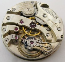 Quality Agassiz Pocket Watch Movement for parts .. HC 43.1 mm Ryland  Rankin VA