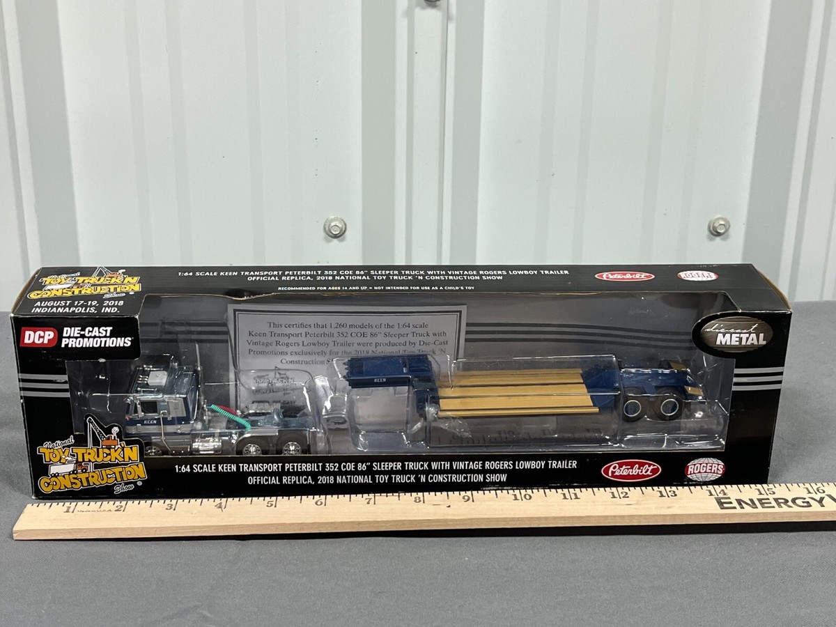 Keen Transport Peterbilt 352 COE w/ Sleeper & Rogers Lowboy