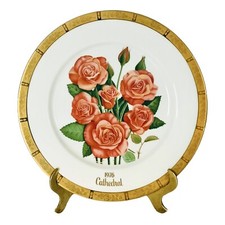 CATHEDRAL 1976 Cherished Roses of America Gallery Editions Gorham Plate NEW