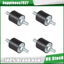 4pcs Anti-Vibration Rubber Isolator Mounts with Studs Shock Absorber, M8-1.25