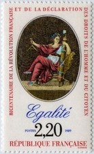TIMBRE FRANCE NEUF 1989 "Egalité" Y&T 2574