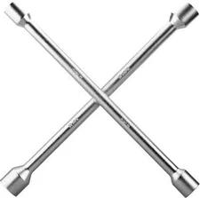 CARTMAN 14 Inch Universal Heavy Duty Lug Wrench 4 Way Tire Iron Wrench