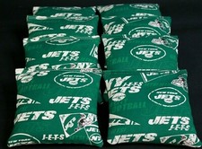 NEW YORK JETS Cornhole Bean Bags Set of 8 ACA Regulation Corn hole Toss Bags New