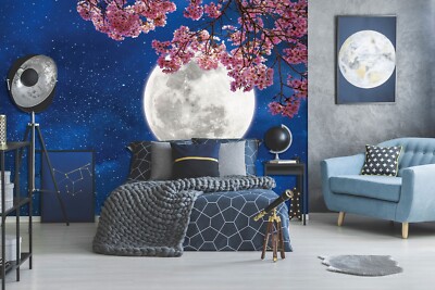3D Branch Moon ZHUA1483 Wallpaper Wall Murals Removable Self-adhesive Ann