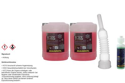 20L MANNOL Kühlerfrostschutz Antifreeze AF 12+ Frostschutz -40°C rot rosa G12+
