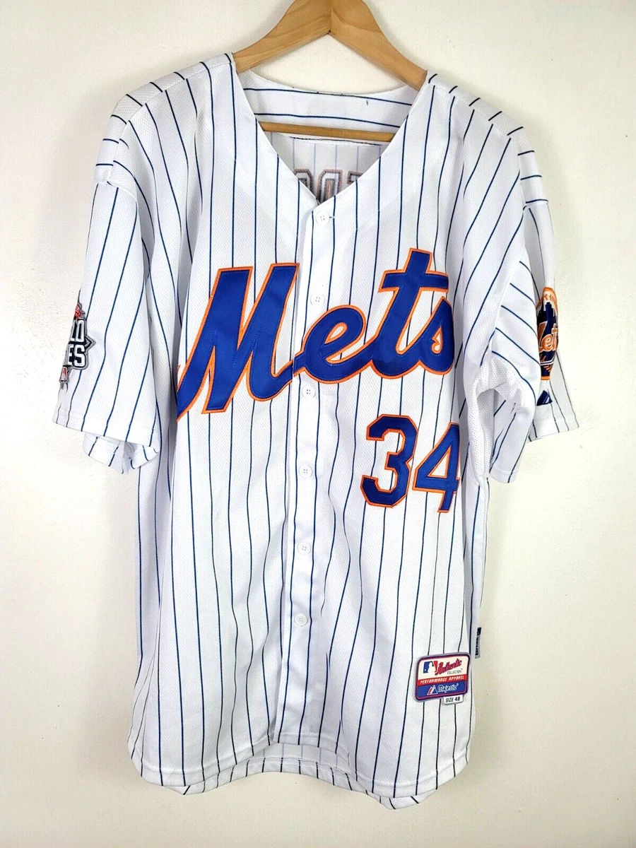 New York Mets No34 Noah Syndergaard White(Blue Strip) Women's Home Stitched MLB Jersey