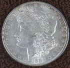1884 Morgan Silver Dollar AU US Mint $1 Coin Philadelphia Mint