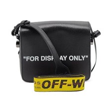 Off-white X Virgil Abloh Quotes "for Display Only" Shoulder Bag In Black $1690