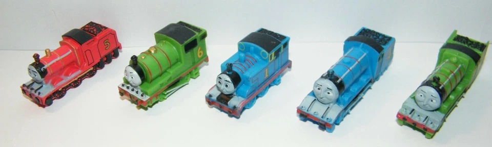 Thomas the Tank Engine Deluxe Cake Toppers Set of 14 with 10 Trains, 2 Stickers - Image 4 of 4