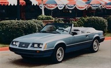 Ford Mustang 1984 Convertible Factory Press Photograph