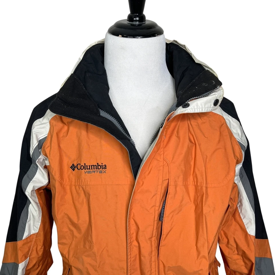 Columbia Vertex Omni-Shield Ligero Chaqueta con Capucha Abrigo Naranja Para Hombre Grande Foto 3 de 4
