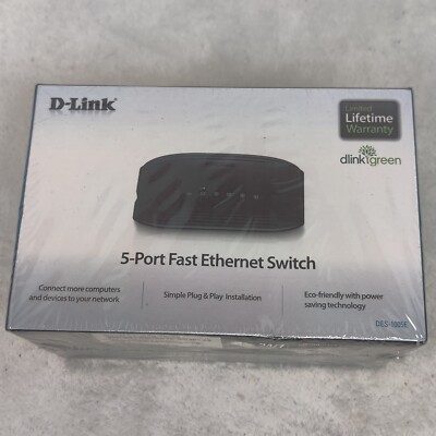 D-Link DES-105 5-Ports 10/100 Metal Desktop External