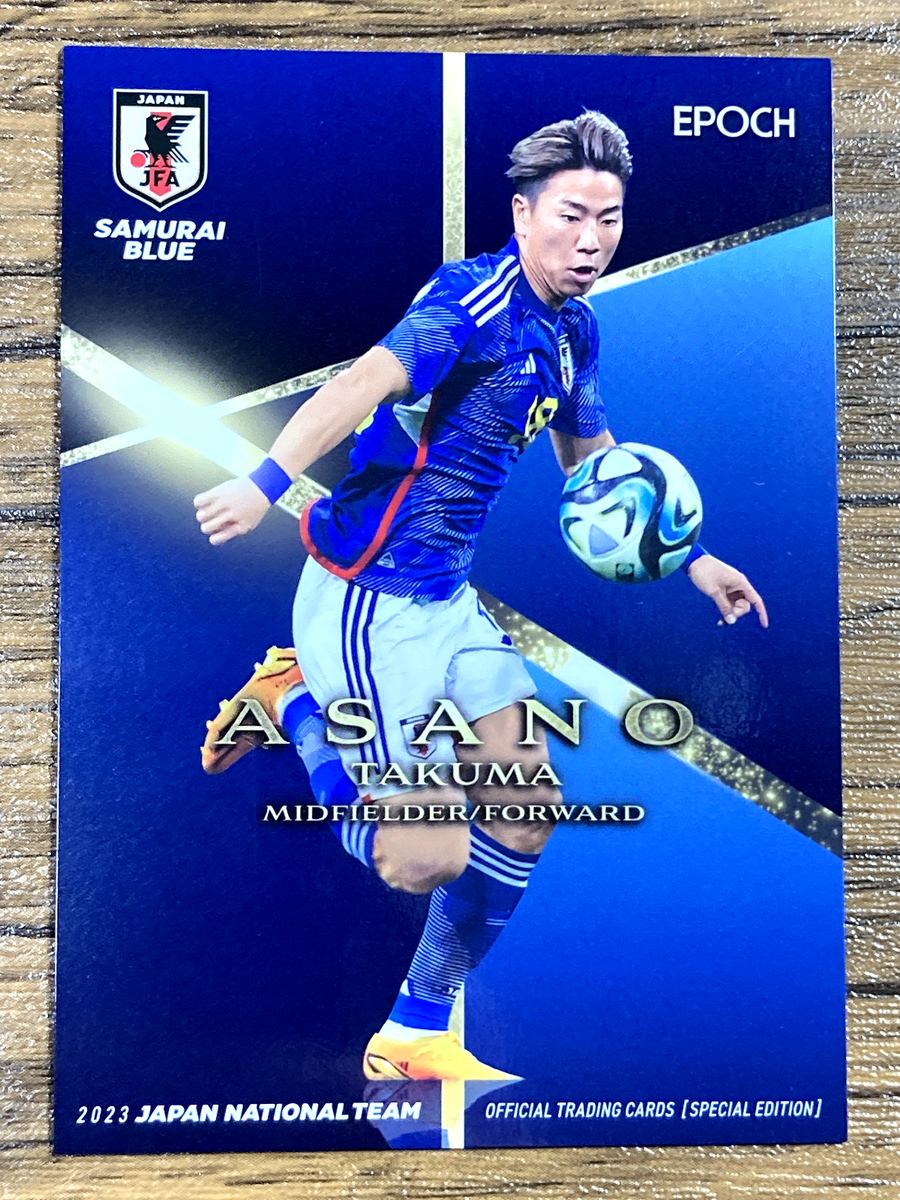 Japan Soccer Team Card Samurai Blue Epoch 2023 No. 13 Takuma Asano