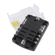 Blue Sea 5025 STB 6 position fuse block with Neg Bus Blue Seas ST5025 Fuse Panel