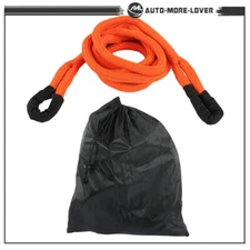 Orange Recovery Kinetic Tow Rope 48000 LBS Energy Truck Tow Snatch Strap 1"x 20'
