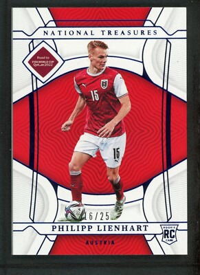 2022 PHILIPP LIENHART 16/25 PANINI NATIONAL TREASURES FIFA ROAD TO WORLD CUP RC