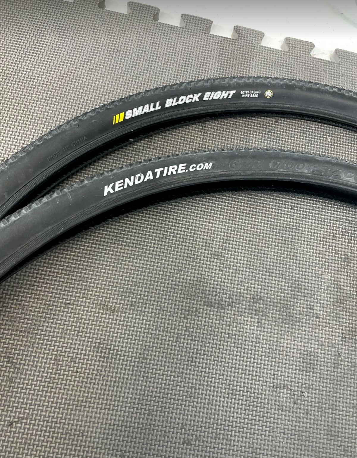 Two Kenda Small Block 8 Tires - 700c x 35 mm - Lightly used