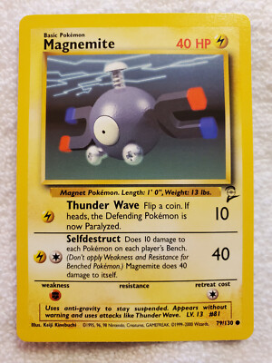Magnemite 79/130 Base Set 2 [C] Pokemon TCG 1999 NM