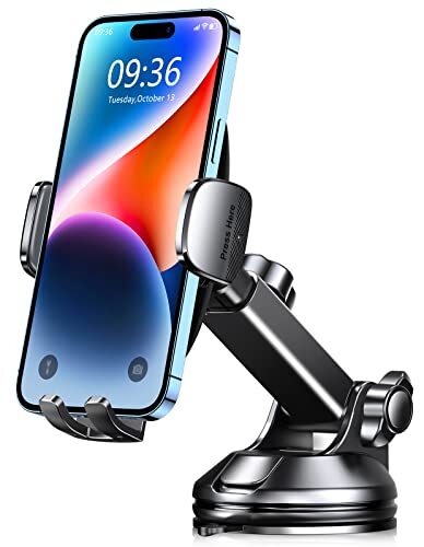 CIRYCASE Support Téléphone Voiture 2023 Amélioré Ventouse Ultra Puissante Por...