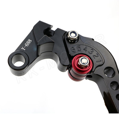Short Black Clutch & Brake Lever Set For Yamaha MT-03 2016-2025 – Adjustable, Pair