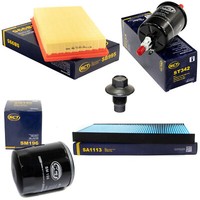 Filter Set Kraftstoff-ÖL-Luft-Innenraum + Schraube FüR Ford Focus 1.4 16V 75 PS