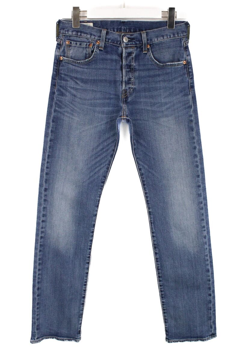 LEVI'S 501 Premium Big E Jeans Men's W29/L32 Whiskers Faded LEVI'S 501 Premium Big E Jeans Men's W29/L32 Whiskers Faded