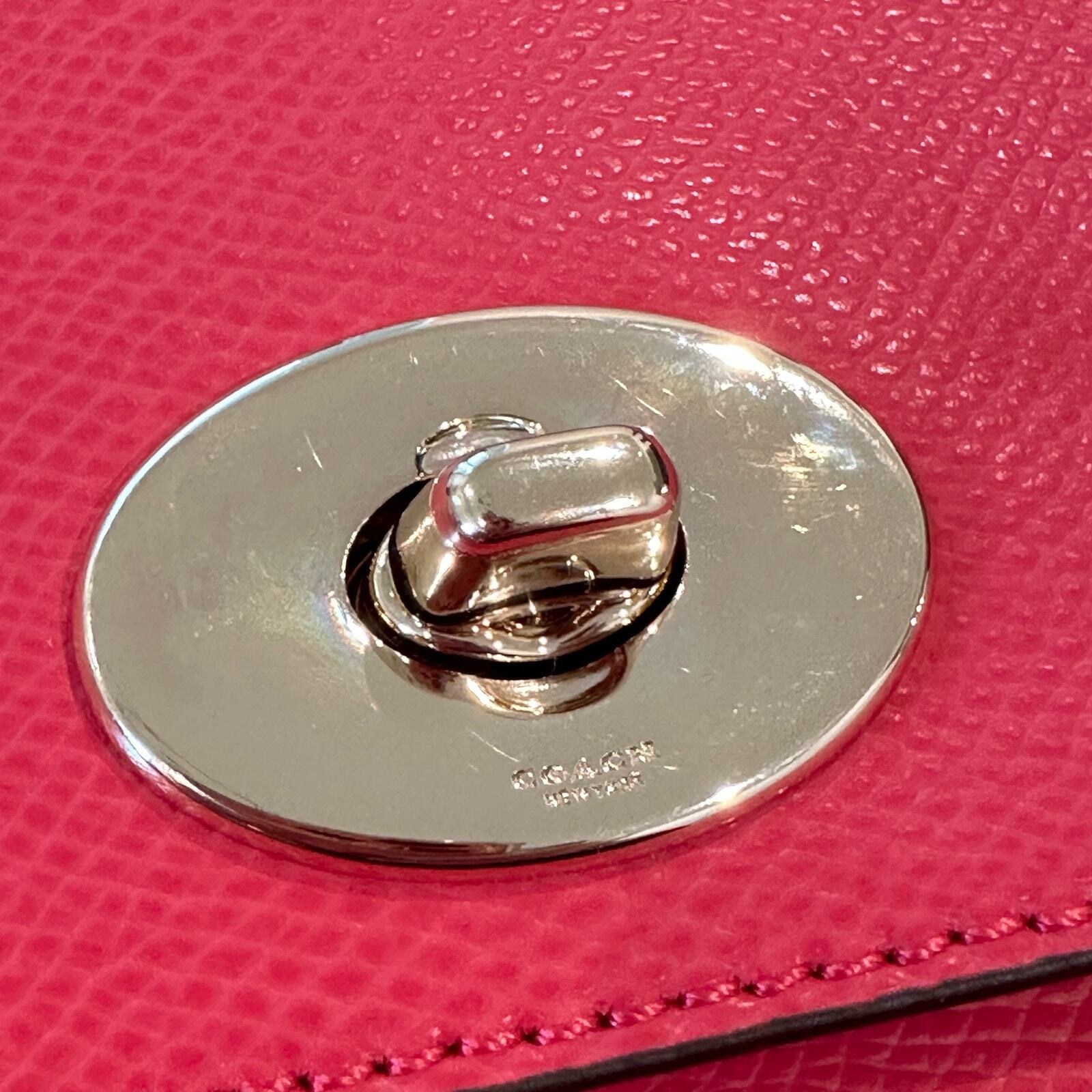 Coach Pink Ruby Crossgrain Leather Crossbody Bag … - image 6