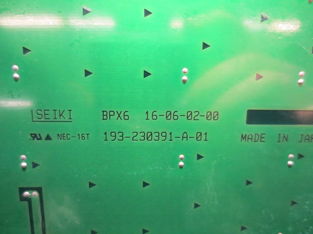 SEIKI ボード16-00-51-00 193-250191-D-04 NEC SEIKI ボード16-00-51-00 193-250191-D-04 NEC