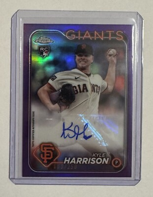 2024 Topps Chrome Update Kyle Harrison Rookie Auto 66/250 SF 