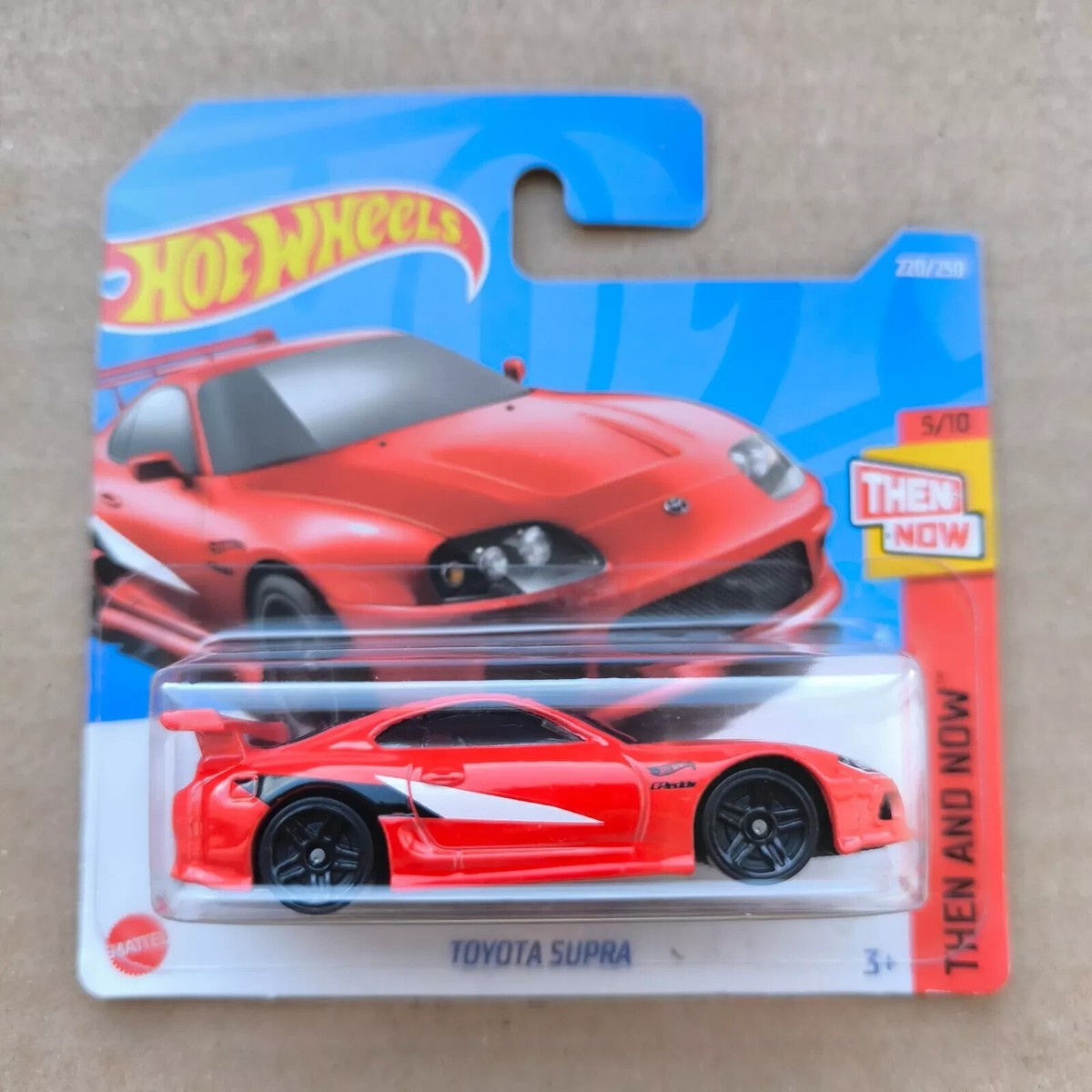 2022 Hot Wheels SHORT CARD HW THEN AND NOW TOYOTA SUPRA A80 RED 5