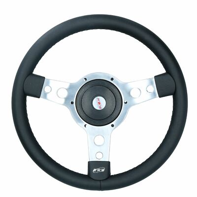 Traditionelles Oldtimer Vinyl Lenkrad & Boss Morgan - Plus 4