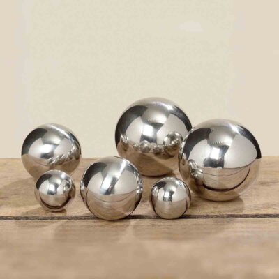 Boltze Gartendeko Edelstahl Kugel Galaxy silber