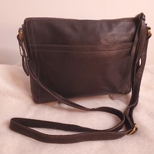 FOSSIL Black Cow Hide Pebble Leather Crossbody Shoulder Bag Excellent Condition