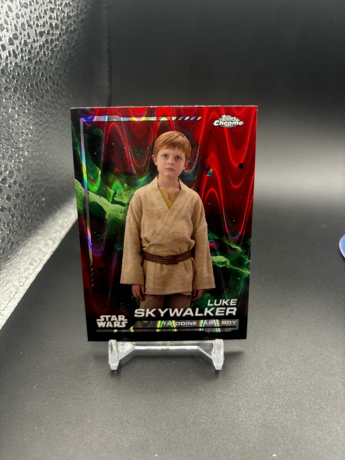 2024 Topps Chrome Star Wars Luke Skywalker Red Raywave  #70
