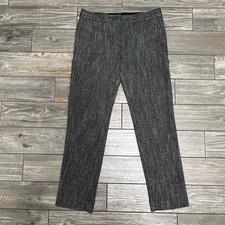 Ann Taylor Pants 6T 33X30 Devin Fit Trouser Leg Straight Herringbone Workwear