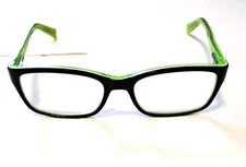 Nike 55135C 001 Black/White/Neon Green 49-16-135 Kids Eyeglasses Frames