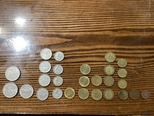 Nice Lot Vintage Germany Coins, 5, 2, 1 Deutsche Mark, Pfennig, 1949-1976