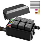 12V 6-Way Relay Fuse Box Pre-Wired 6 Slot ATC/ATO Fuse Universal Relay Panel — photo 10