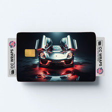 Porsche 918 Spyder In Liquid Credit Card Skin Vinyl Sticker Fits Debit Card